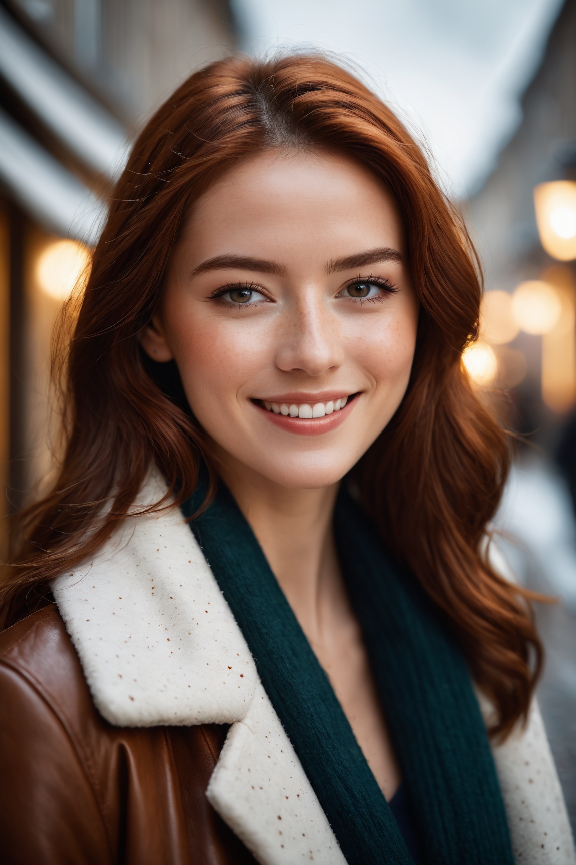 Capture a striking photograph featuring a (Lush Girlfriend) who is also a (Tax collector),  showcasing her warmth with a (...