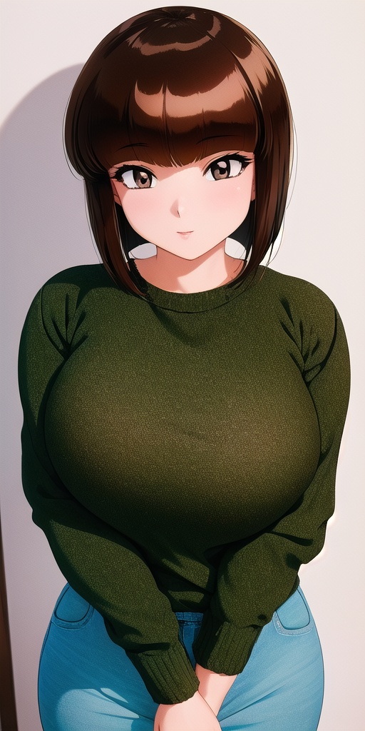 tendounabiki,  huge_breasts,  standing on Tensor.Art