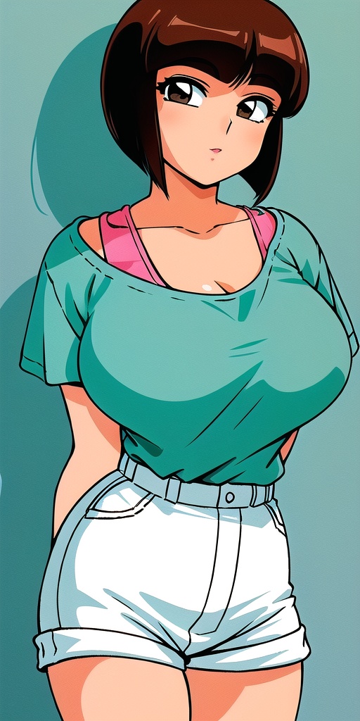 tendounabiki,  huge_breasts,  standing on Tensor.Art