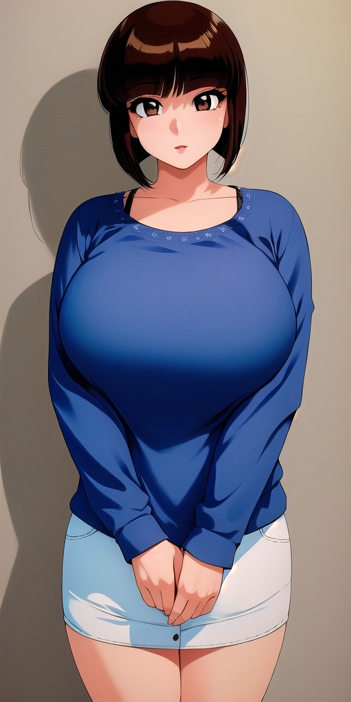 tendounabiki,  huge_breasts,  standing on Tensor.Art