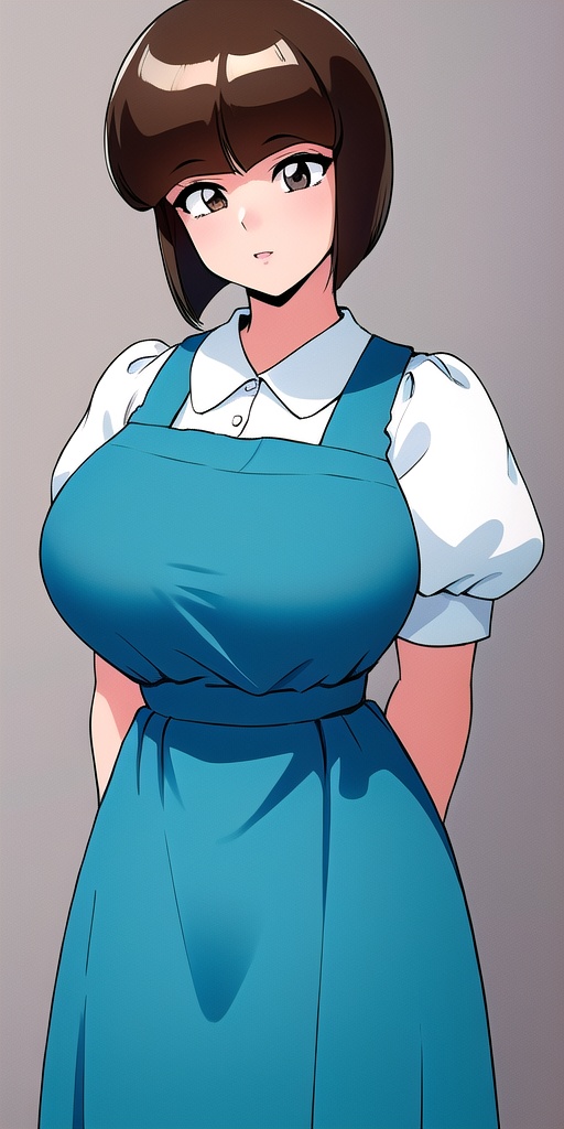 tendounabiki,  huge_breasts,  standing on Tensor.Art