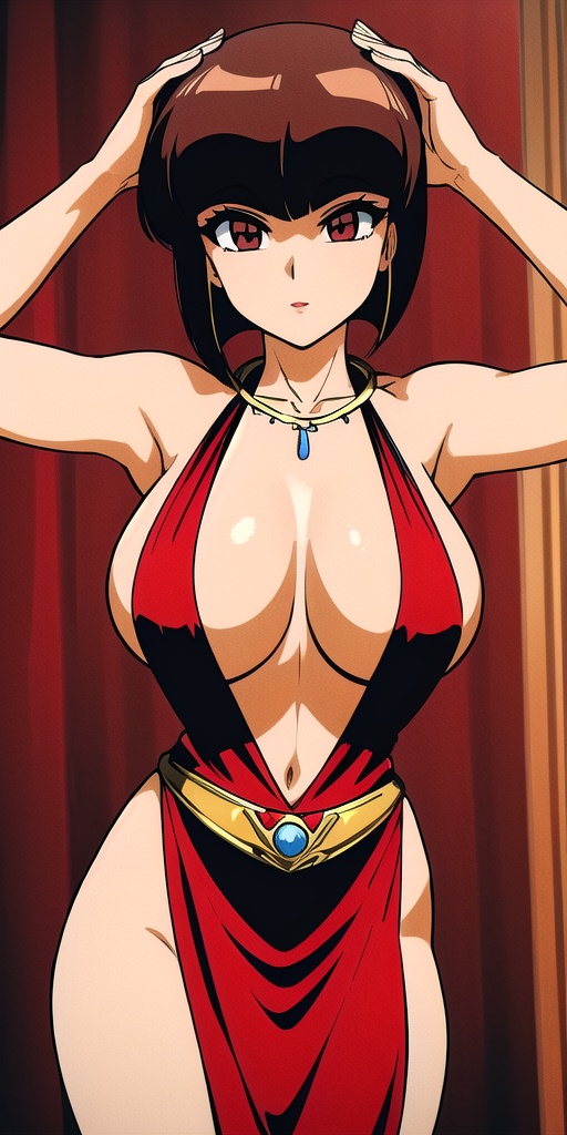 tendounabiki,  huge_breasts,  standing on Tensor.Art
