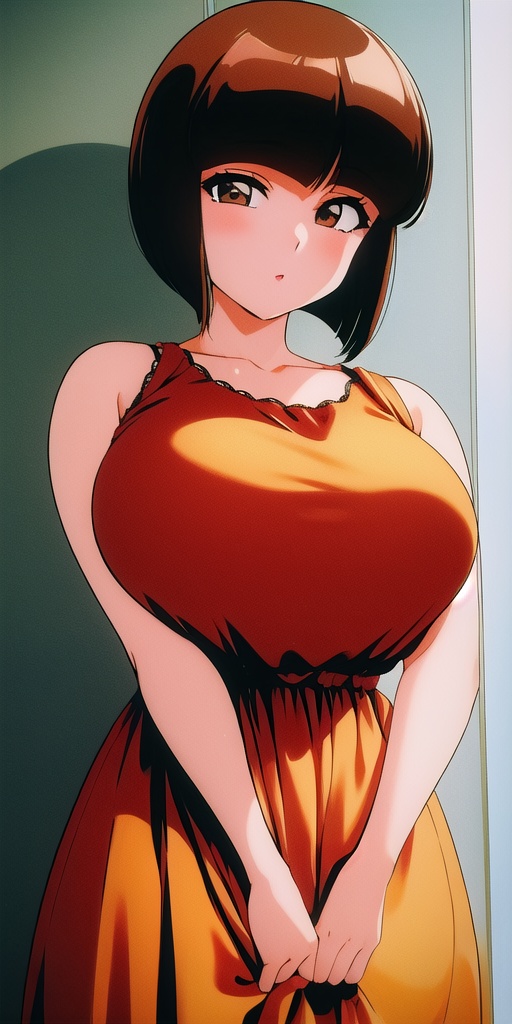 tendounabiki,  huge_breasts,  standing on Tensor.Art
