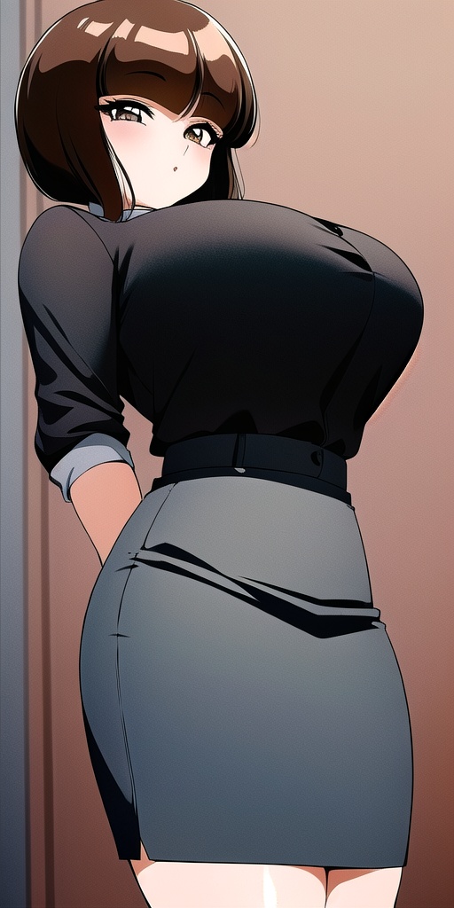 tendounabiki,  huge_breasts,  standing on Tensor.Art