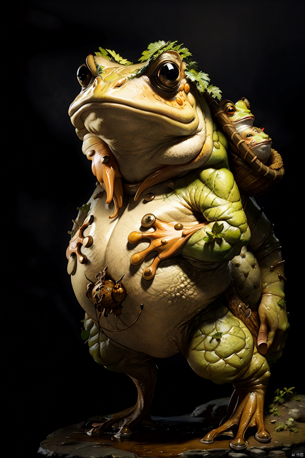  absurdres,absurdres,realistic,full_shot, , Toad Monster