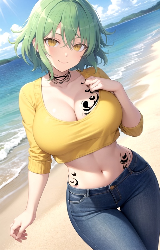 hikage_sk,  yellow_eyes,  slit_eyes on Tensor.Art