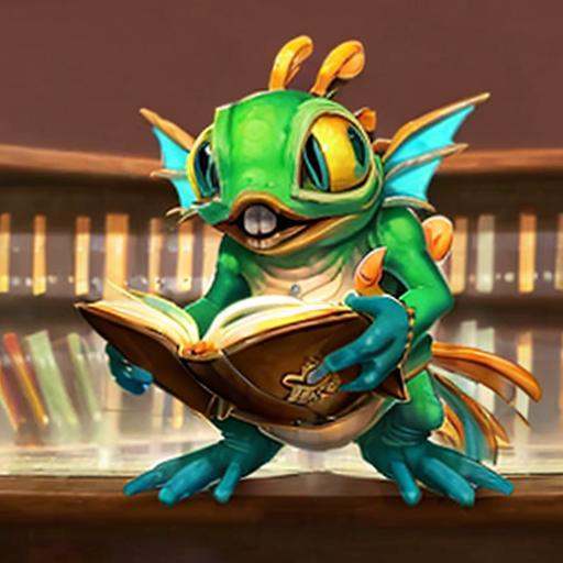 (((murky reading a book in a library:1.2 ))) solo,  teeth,  pokemon (creature) on Tensor.Art