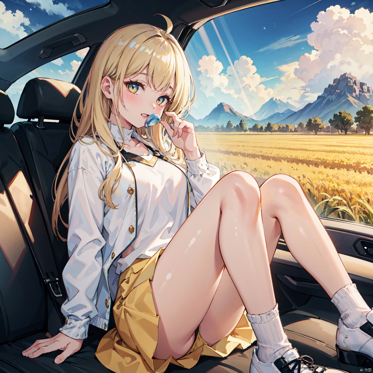 1girl,  jacket,  white clothes on Tensor.Art
