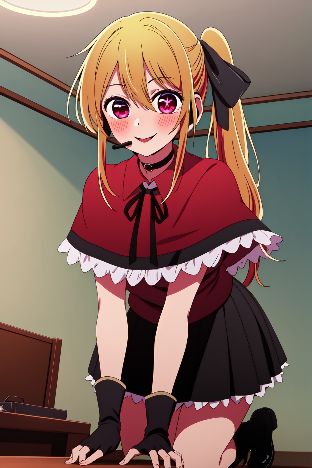 HoshinoRuby,  anime lineart,  blonde hair by Fasan on Tensor.Art