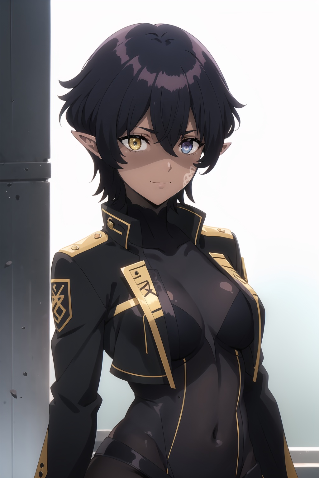 Omegadef,  short hair,  purple hair on Tensor.Art