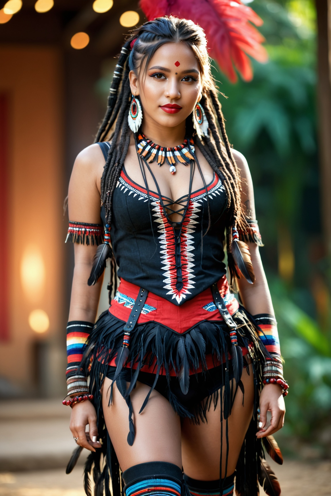 ultra-detailed,  ,  indigenous girl on Tensor.Art