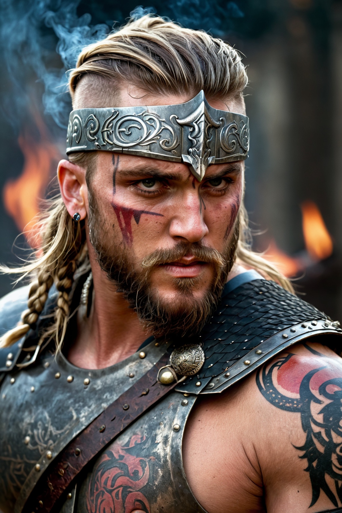 portrait,  viking warrior,  man on Tensor.Art