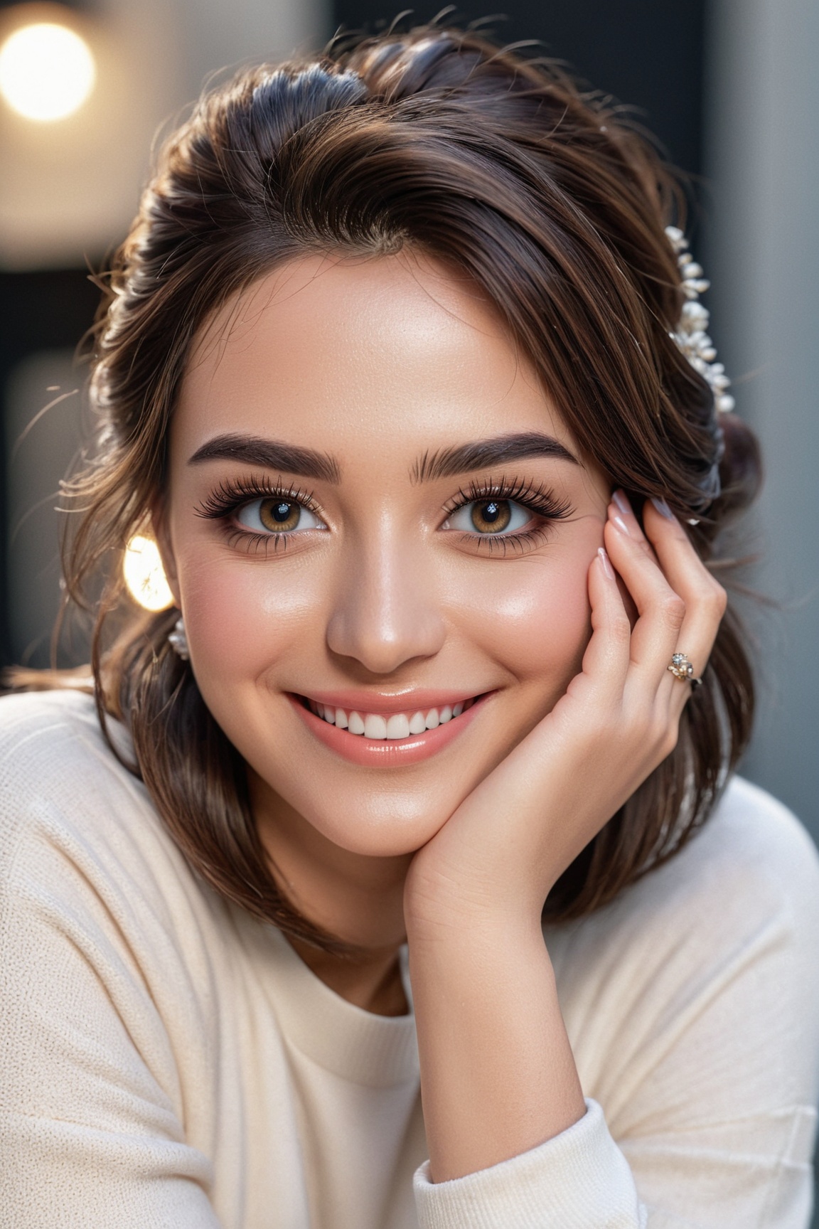 ultra-detailed,  realistic,  cute smile on Tensor.Art