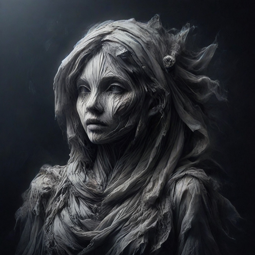 Girl outer space hybrid,  HD,  Double exposure on Tensor.Art