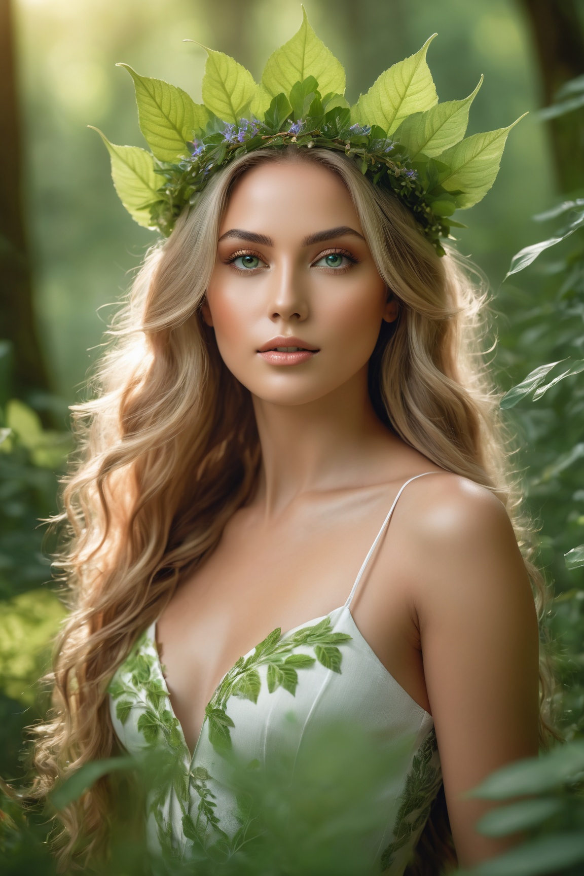 ultra-detailed,  ,  nature goddess on Tensor.Art