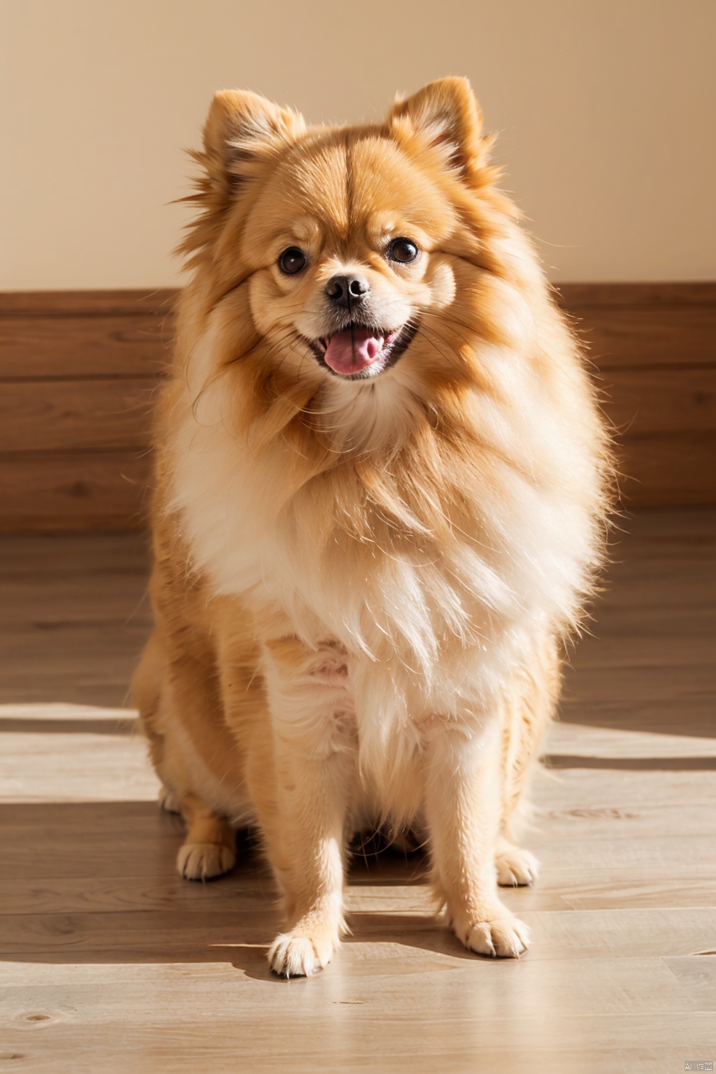  absurdres,absurdres,realistic,(full_shot:1.8), solo, Dog_pomeranian