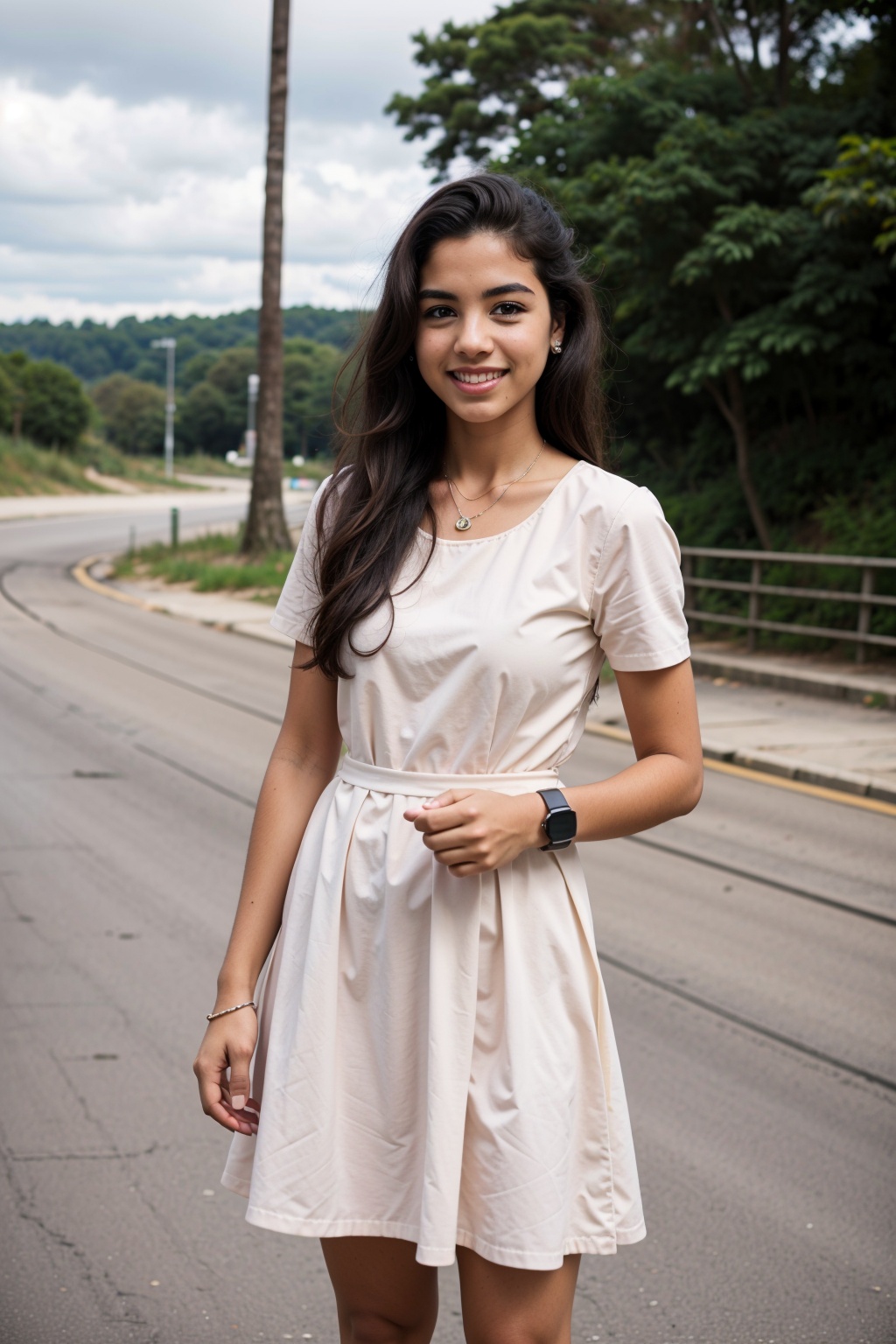 1girl,  long hair,  smile on Tensor.Art