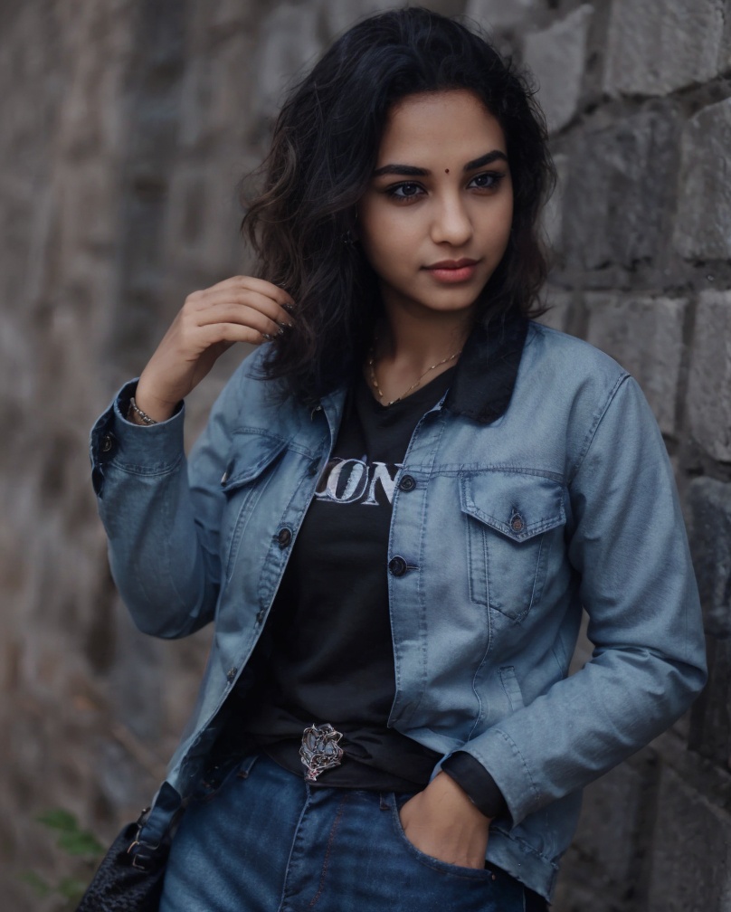 photo of extremely sexy (mallu 25y.o girl),  a woman as a sexy slim young,  modelshoot style on Tensor.Art