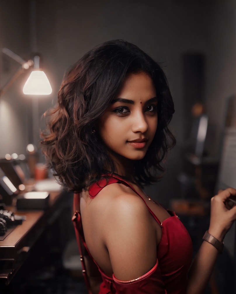 photo of extremely sexy,  25yo mallu girl,  woman as a sexy student on Tensor.Art