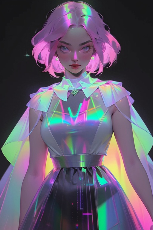 hologram skirt,  portrait,  bioluminescent liquid on Tensor.Art