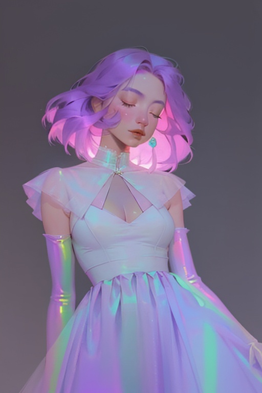 hologram skirt,  portrait,  bioluminescent liquid on Tensor.Art