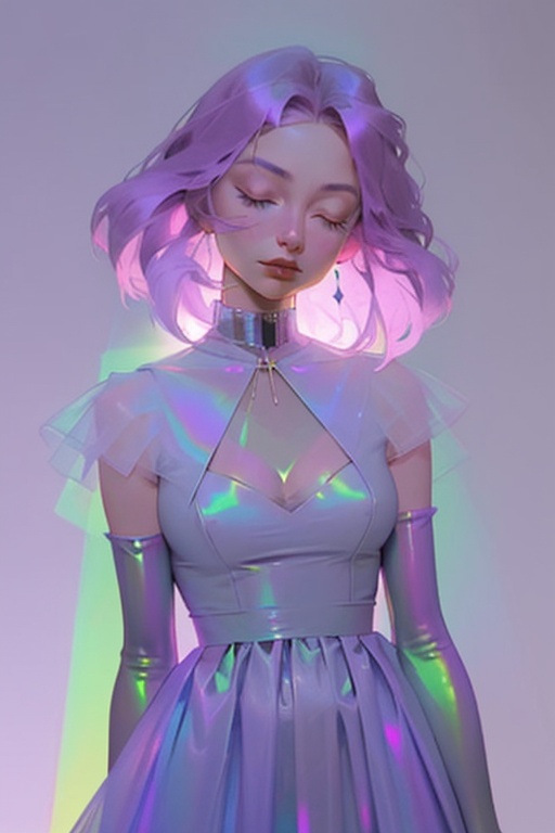hologram skirt,  portrait,  bioluminescent liquid on Tensor.Art