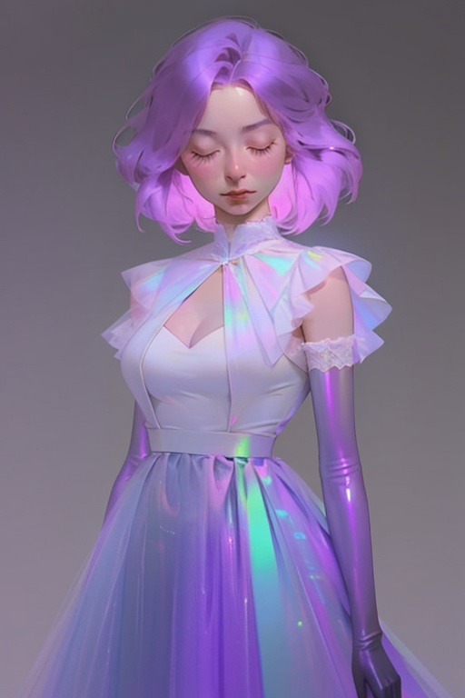 hologram skirt,  portrait,  bioluminescent liquid on Tensor.Art