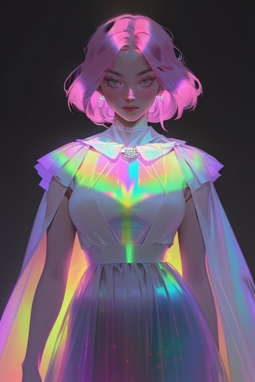 hologram skirt,  portrait,  bioluminescent liquid on Tensor.Art