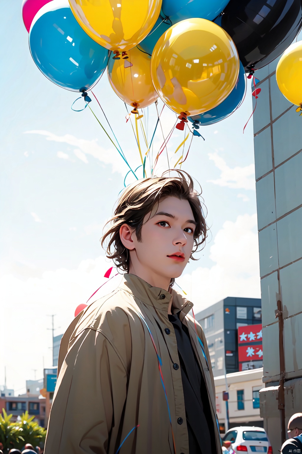  absurdres,incredibly absurdres,reality,realistic,,(solo:1.2), , , balloon