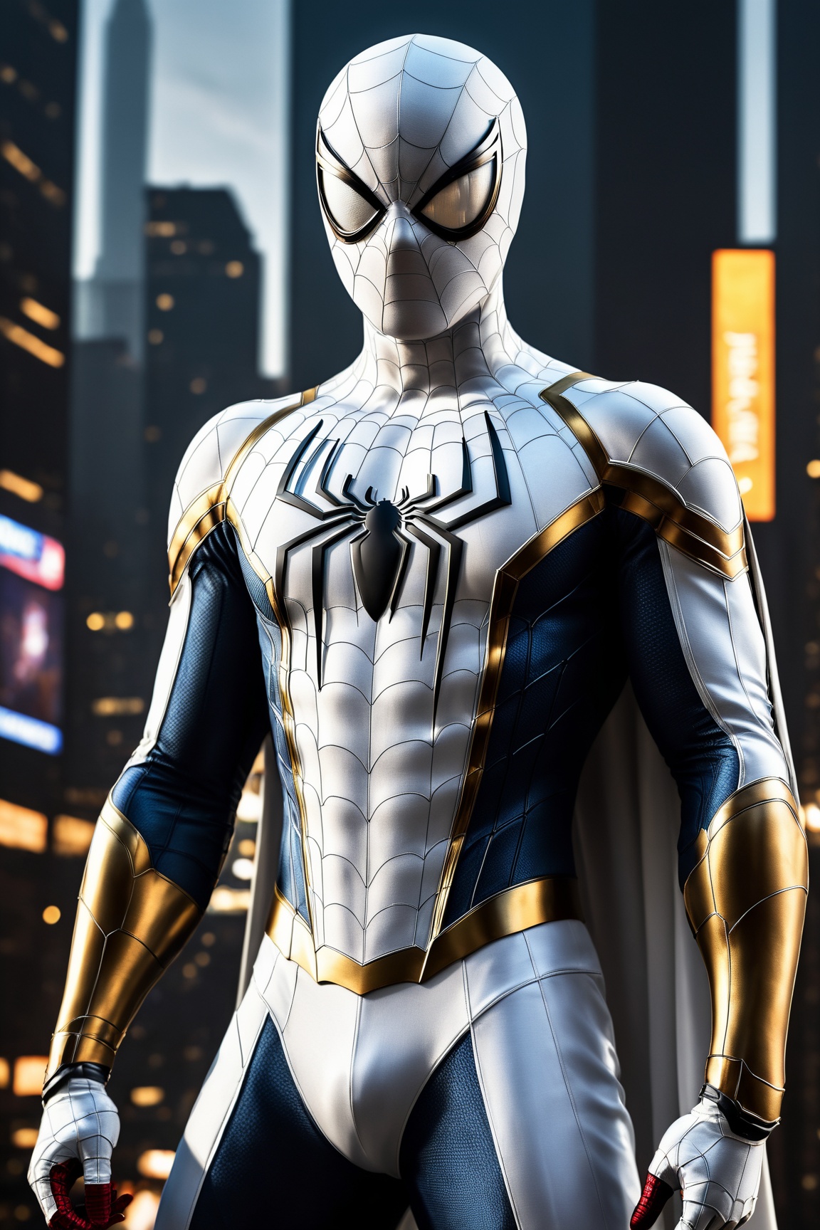 A breathtaking 8K photorealistic concept art masterpiece,  ,  Set against the backdrop of a highly detailed night cityscap...