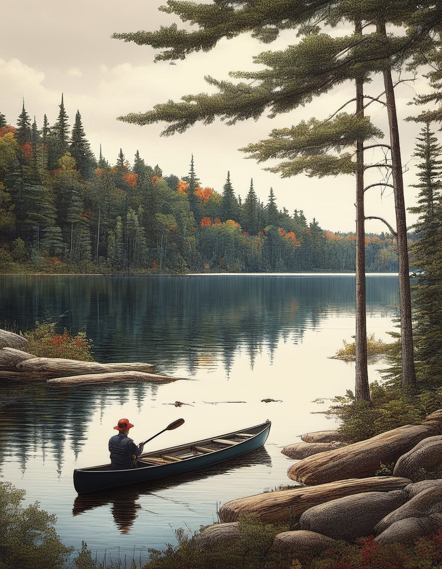 Algonquin provincial park poster on Tensor.Art