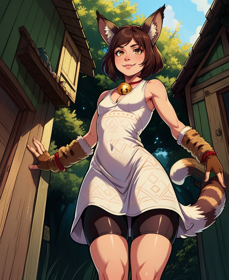 Xiao,  long animal ears,  short brown hair on Tensor.Art