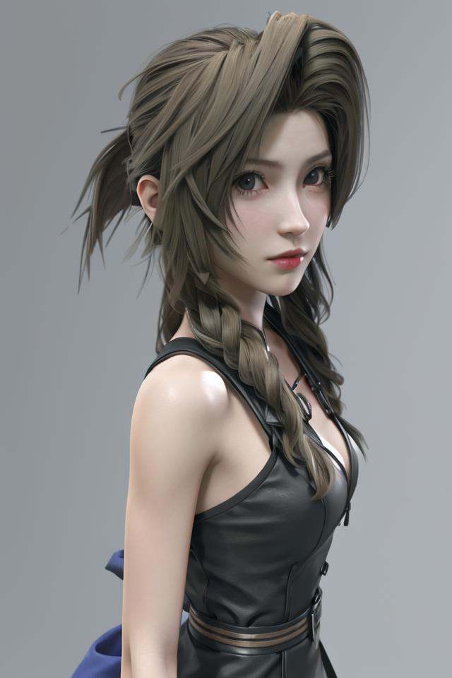 1girl,  aerith gainsborough,  3d on Tensor.Art