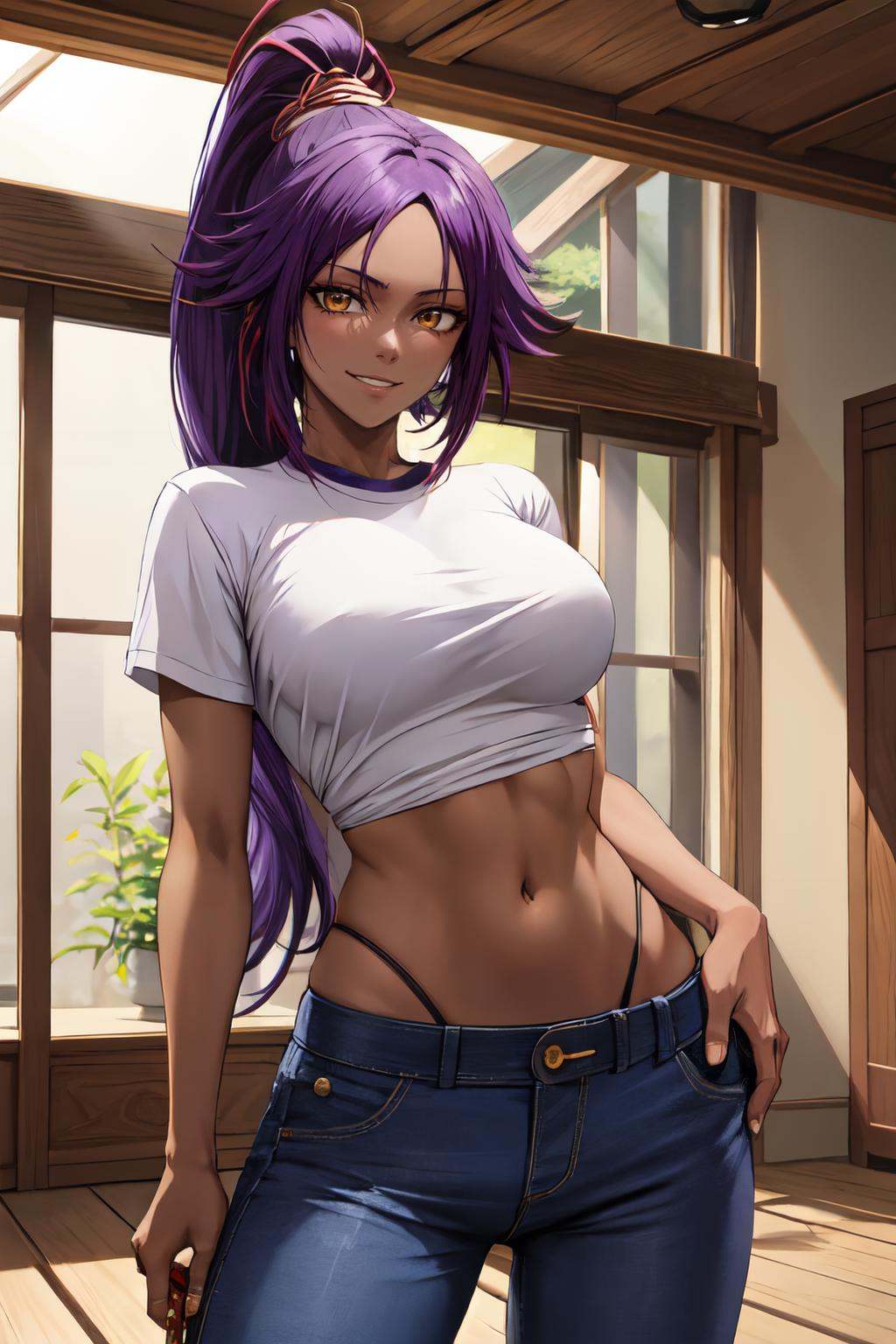 shihouin yoruichi,  masterpiece,  masterpiece on Tensor.Art