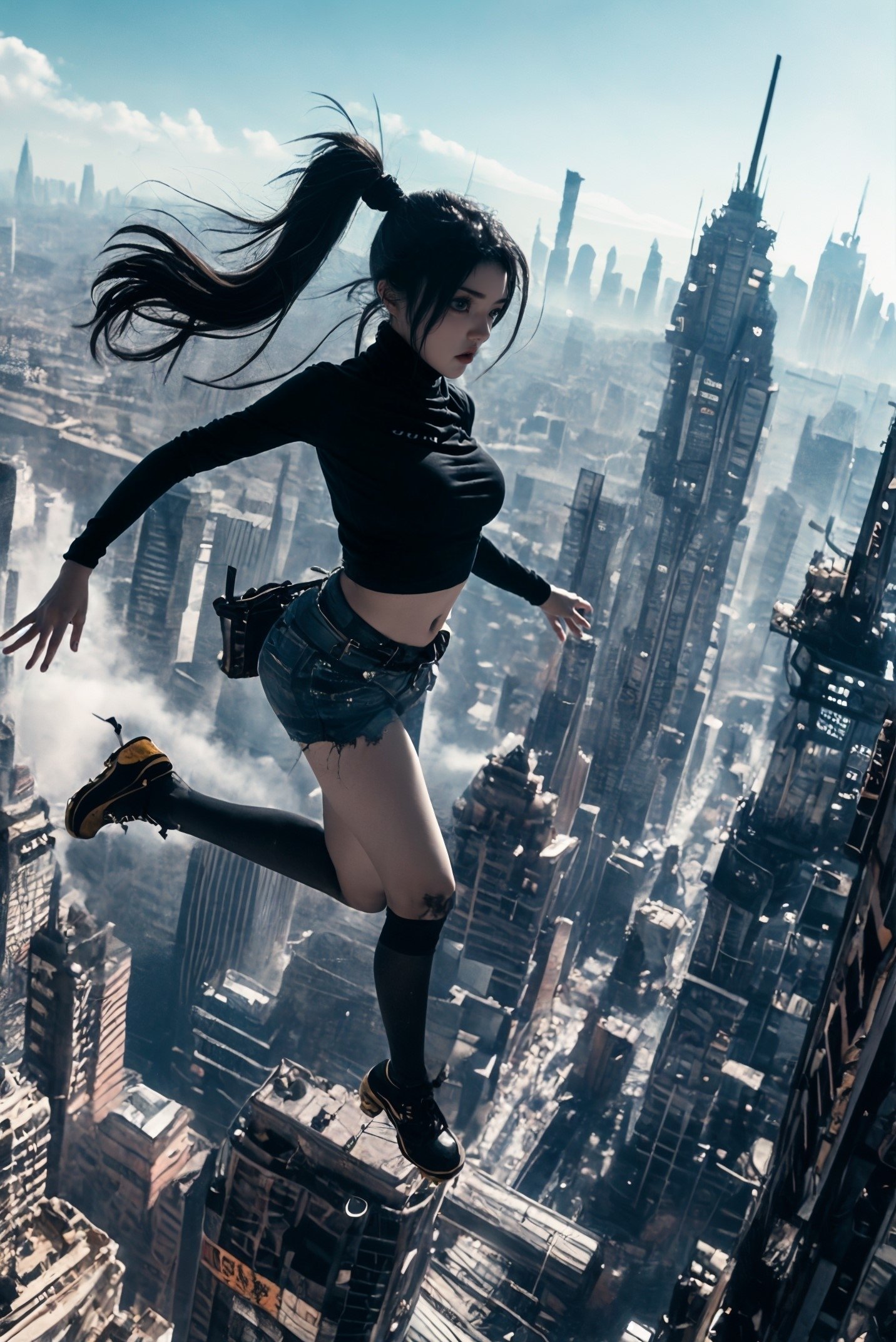 xuer flies over,  1girl, on Tensor.Art