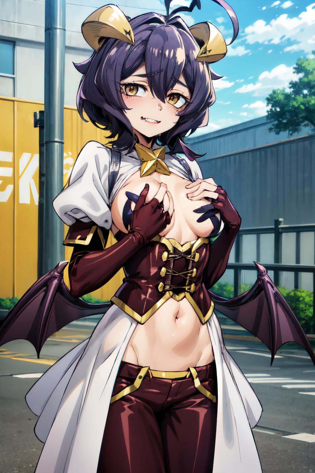 utena2_wz,  short hair,  purple hair on Tensor.Art