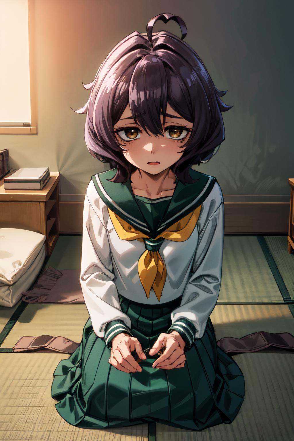 utena1_wz,  short hair,  purple hair on Tensor.Art
