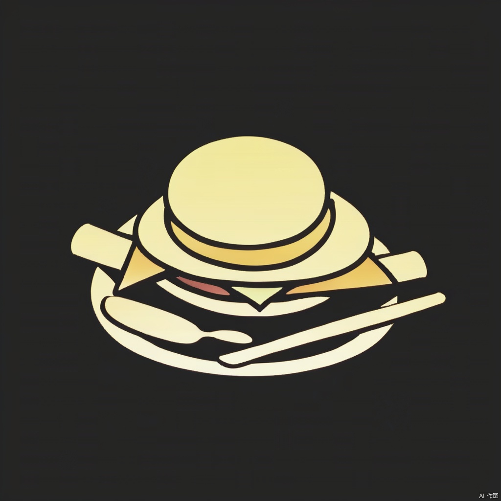 A game of gradient food silhouettes with clearer, cleaner lines, crisp lines, unique aesthetics, simplified icons