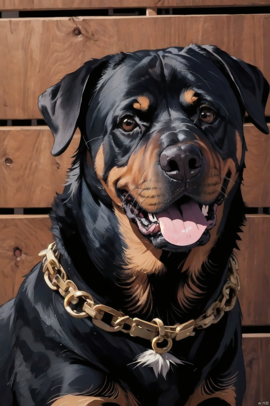  absurdres,absurdres,realistic,(full_shot:1.8), solo, , Dog_Rottweiler