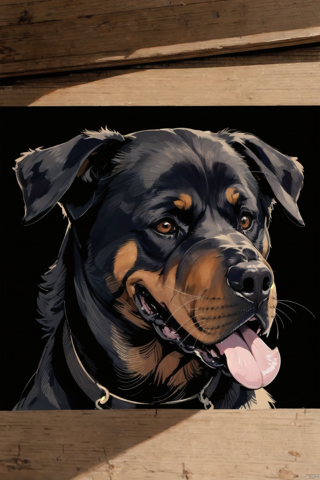  absurdres,absurdres,realistic,(full_shot:1.8), solo, , Dog_Rottweiler