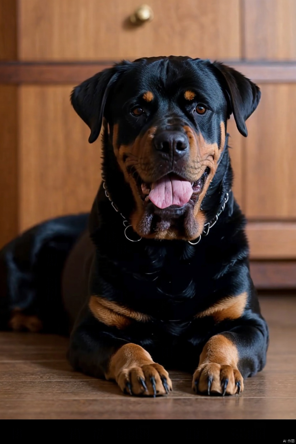  absurdres,absurdres,realistic,(full_shot:1.8), solo, , Dog_Rottweiler