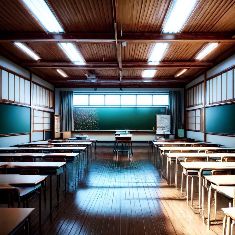 School Classroom【Background】- FutureEvoLab by FuturEvoLab on Tensor.Art