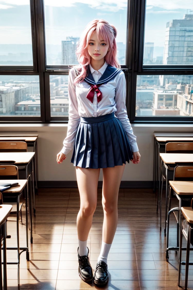 School Classroom【Background】- FutureEvoLab by FuturEvoLab on Tensor.Art