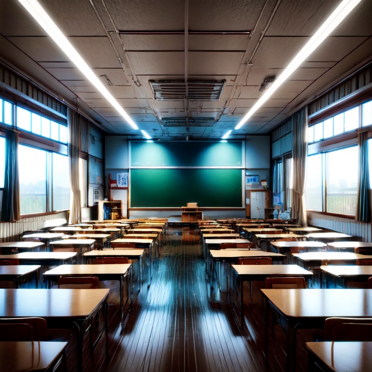 School Classroom【Background】- FutureEvoLab by FuturEvoLab on Tensor.Art