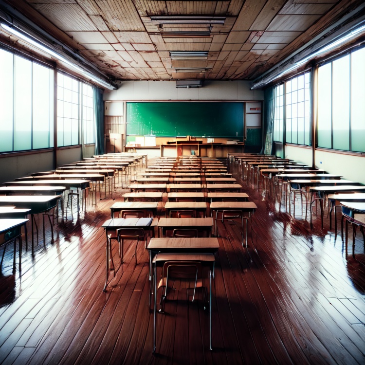 School Classroom【Background】- FutureEvoLab by FuturEvoLab on Tensor.Art
