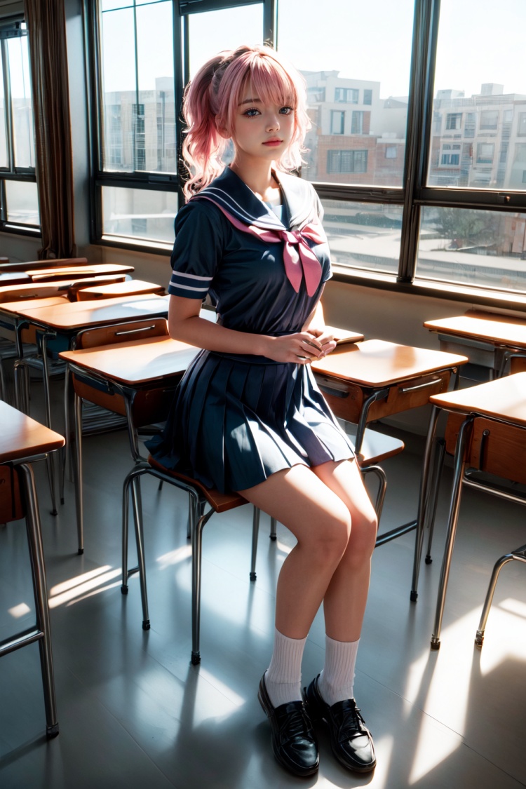 School Classroom【Background】- FutureEvoLab by FuturEvoLab on Tensor.Art
