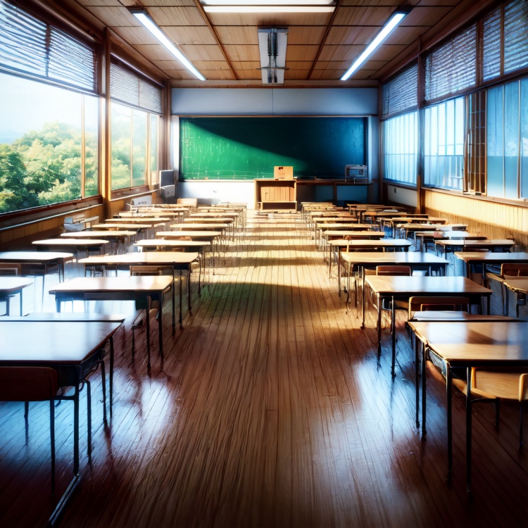 School Classroom【Background】- FutureEvoLab by FuturEvoLab on Tensor.Art