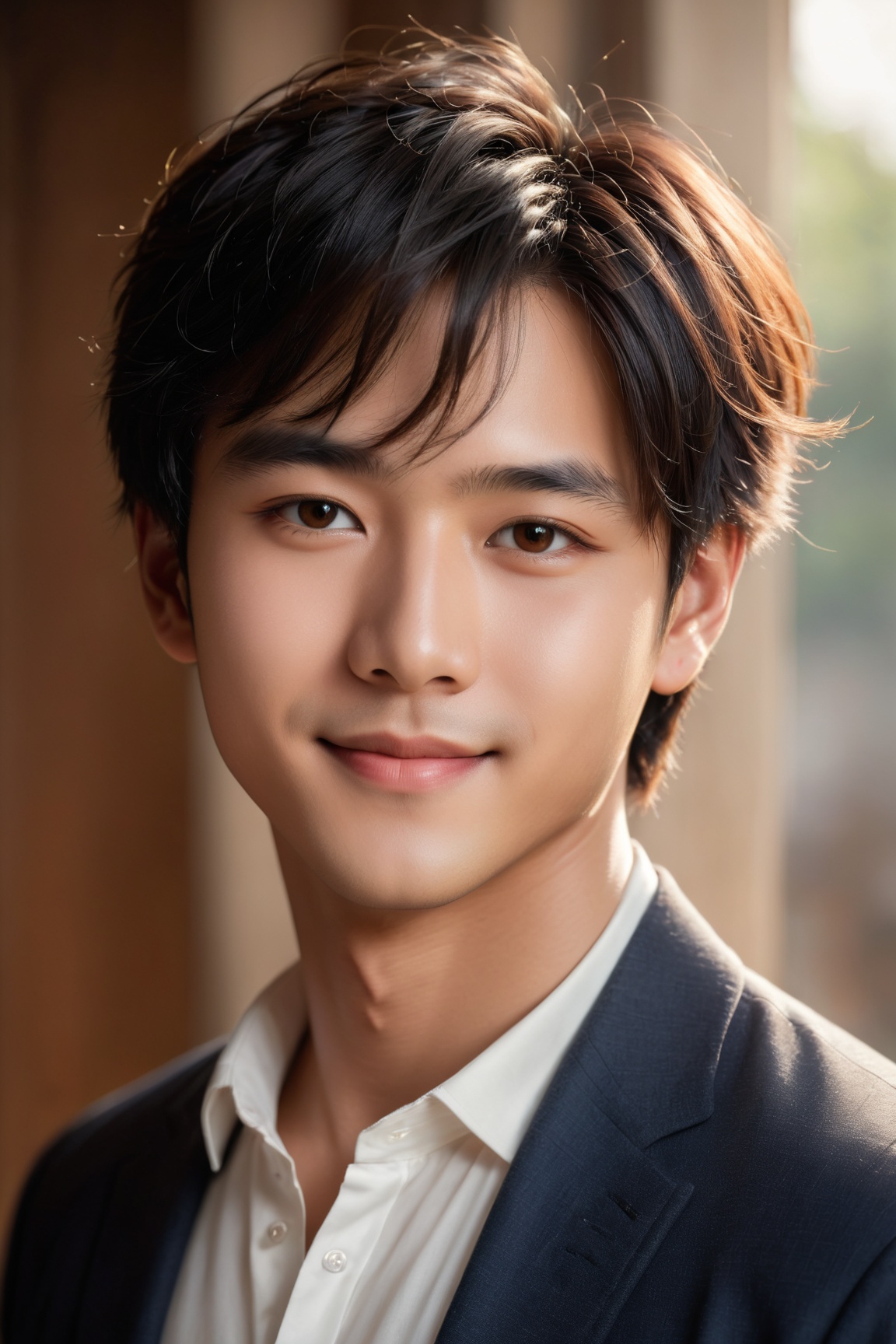 ultra-detailed,  realistic,  beautiful cute asian boy portrait on Tensor.Art