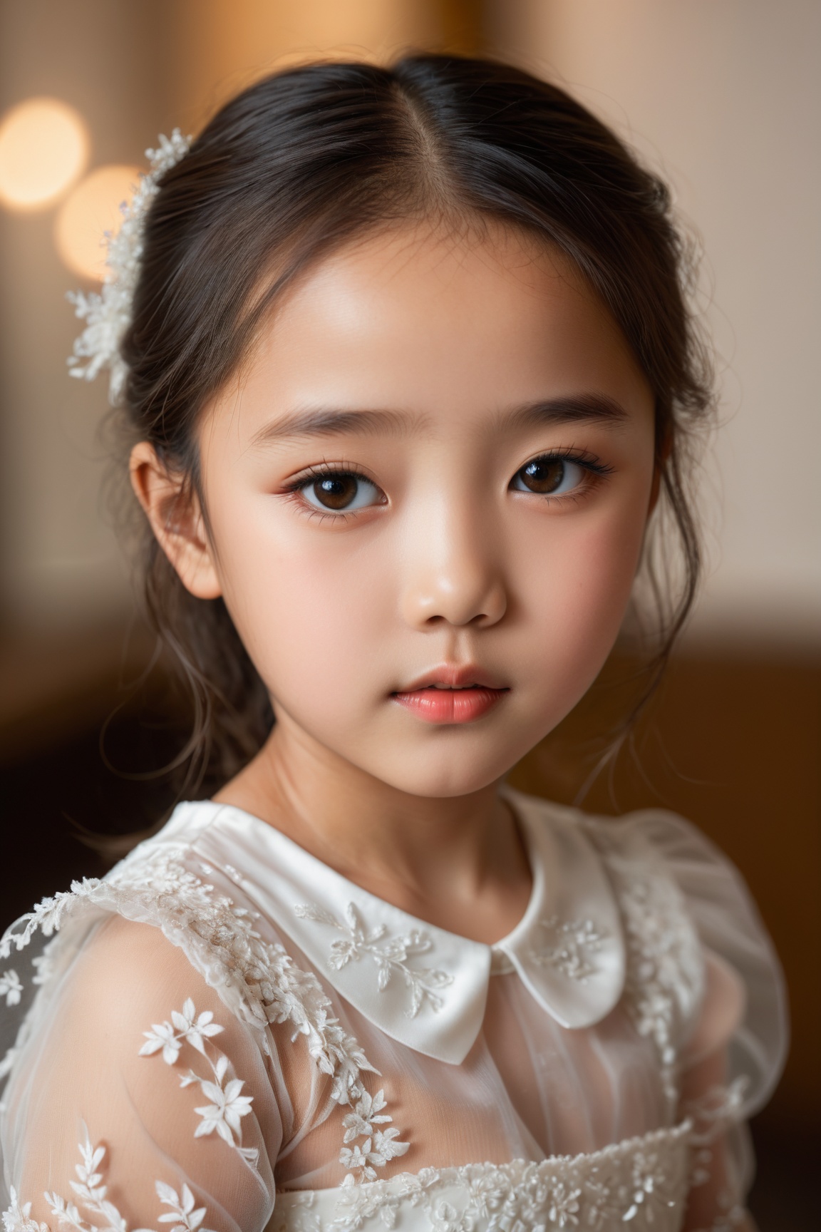 cute,  little girl,  beautiful dress on Tensor.Art