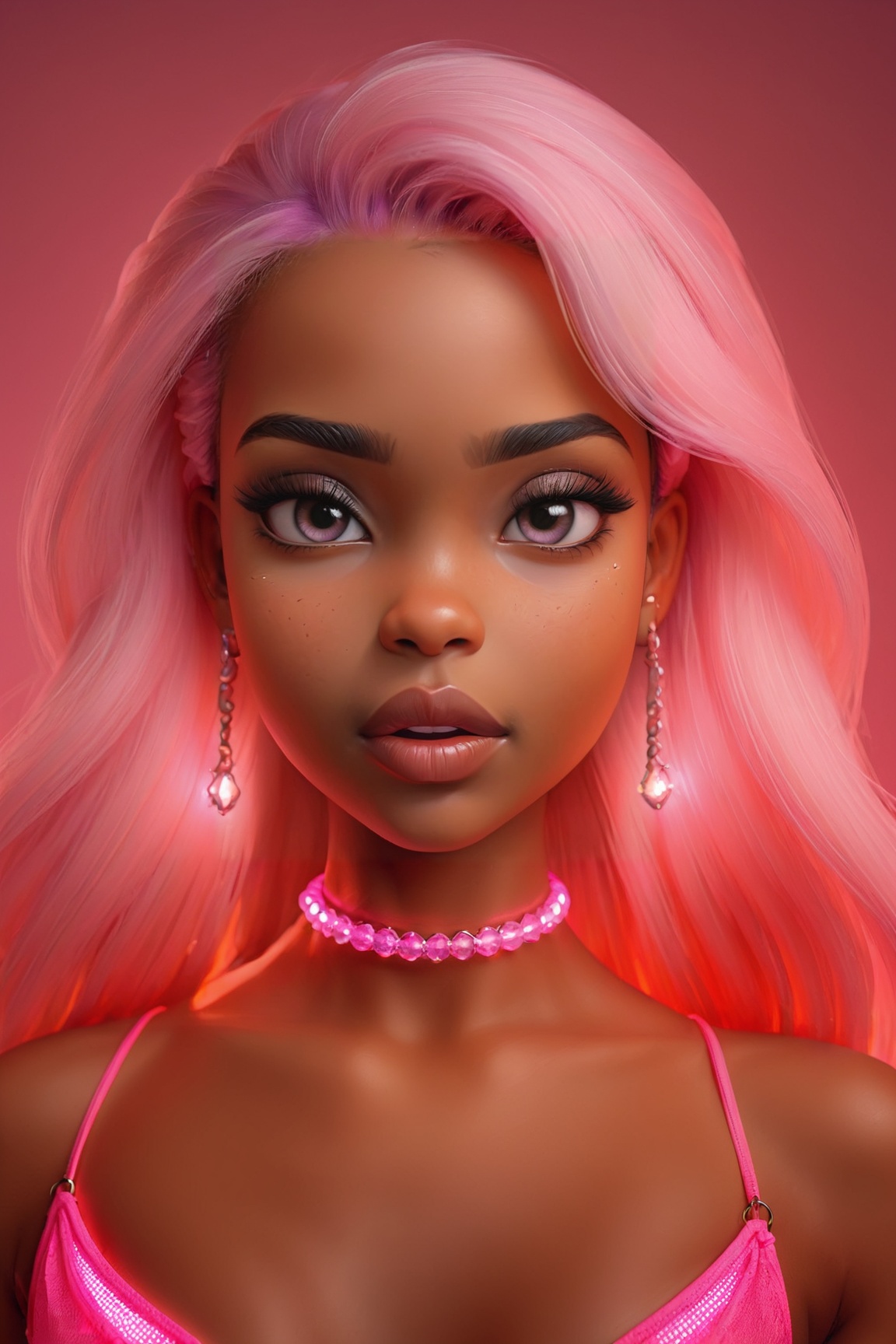 jewelry,  waist shot,  background glow and haze on Tensor.Art